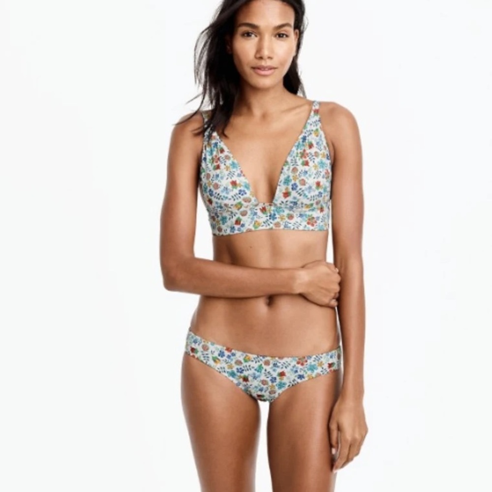 EUC Jcrew+Liberty Ltd Retro Bikini Top szS
